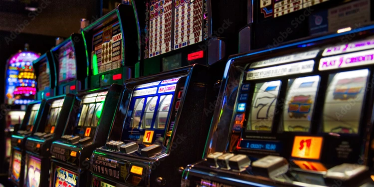 Slot machines in arcade