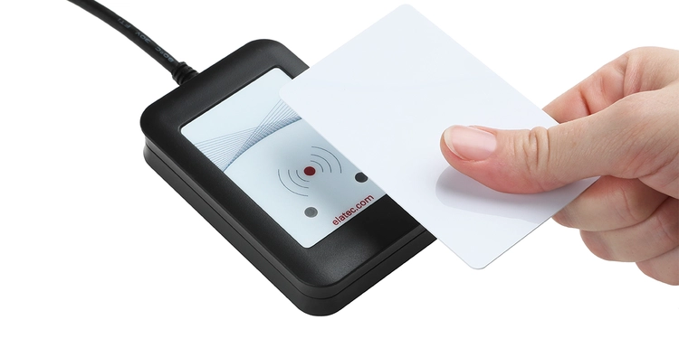 RFID reader with card