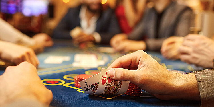 Pokerspieler im Casino